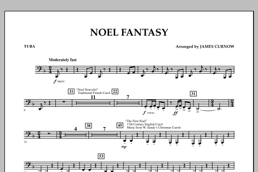 Download James Curnow Noel Fantasy - Tuba Sheet Music