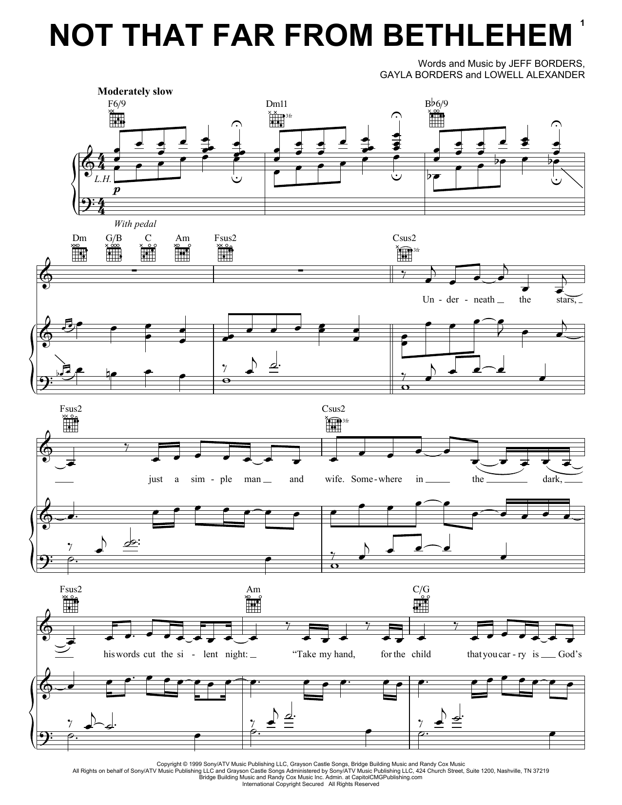 Download Point of Grace Not That Far From Bethlehem Sheet Music