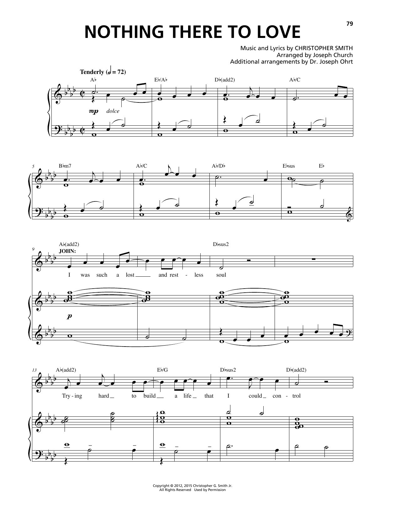 Download Christopher Smith Nothing There To Love Sheet Music
