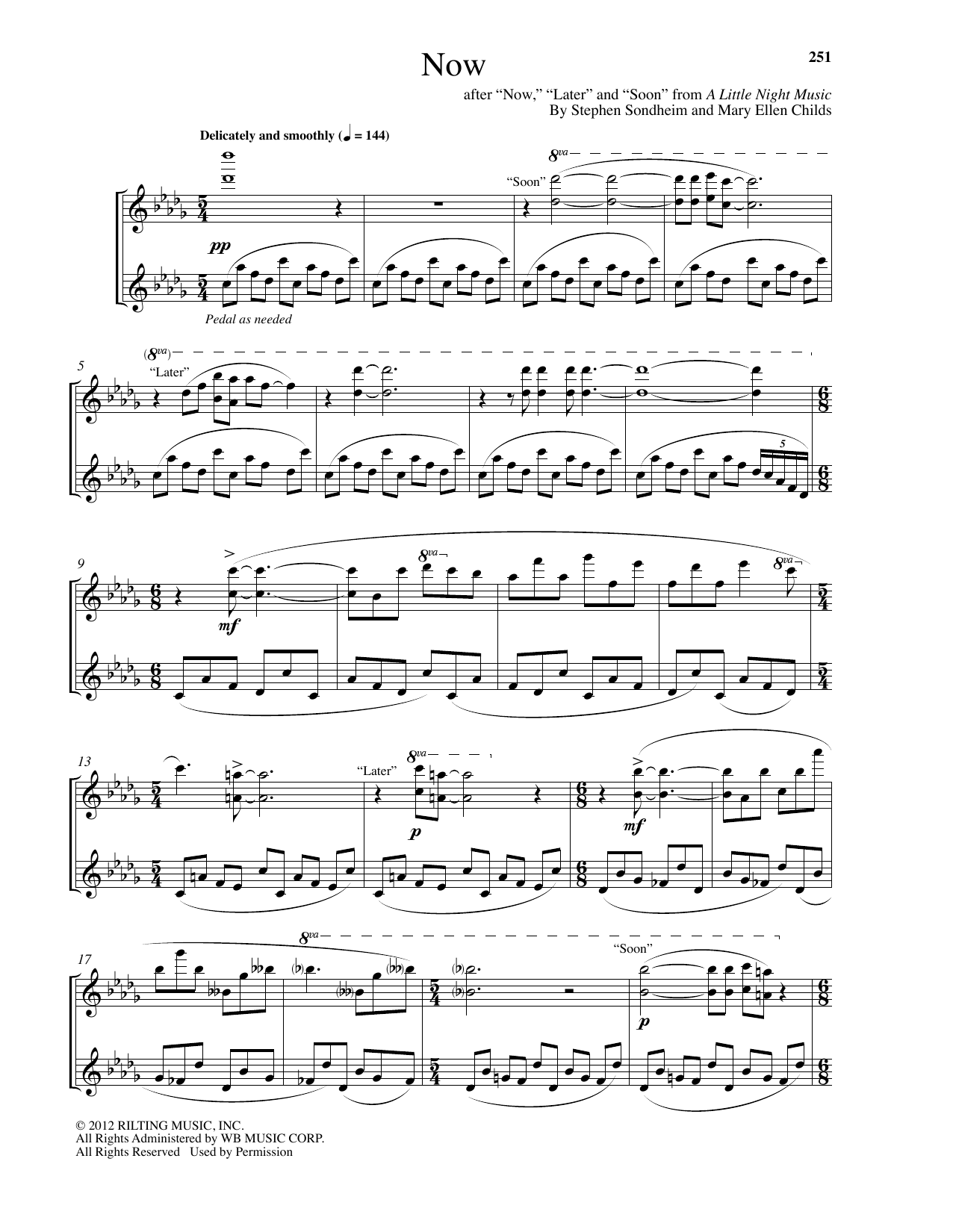Download Mary Ellen Childs Now Sheet Music