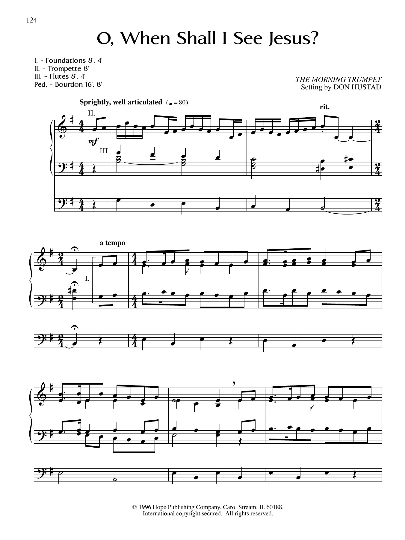 Download Don Hustad O, When Shall I See Jesus? Sheet Music