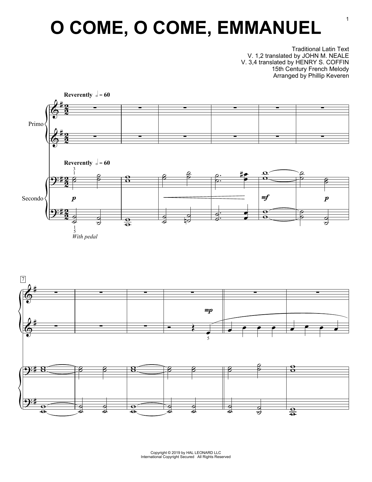 Download 15th Century French Melody O Come, O Come, Emmanuel (arr. Phillip Sheet Music