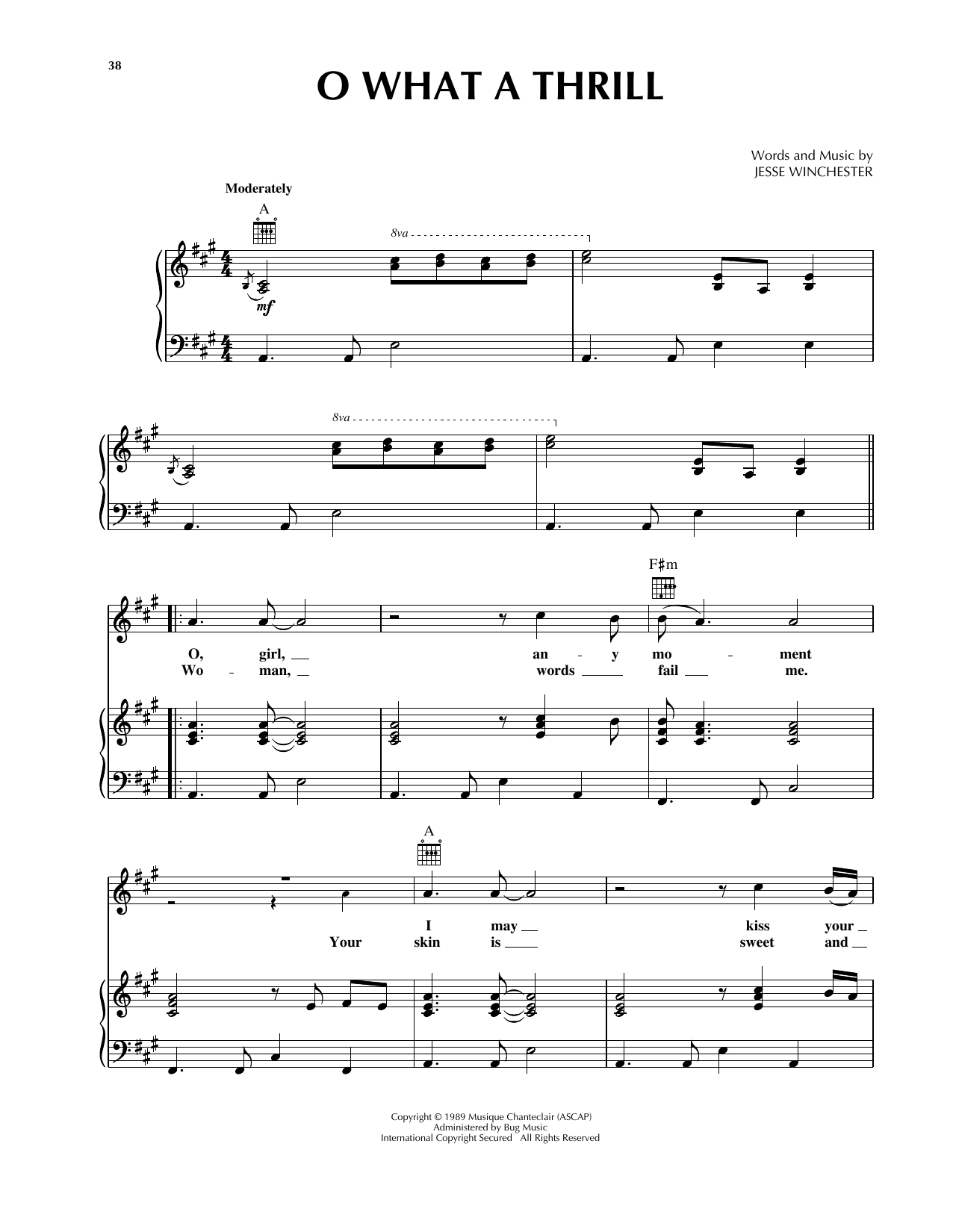 Download The Mavericks O What A Thrill Sheet Music