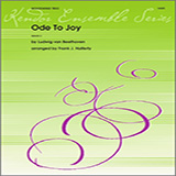 Download or print Ode To Joy - Bb Clarinet Sheet Music Printable PDF 2-page score for Classical / arranged Woodwind Ensemble SKU: 340868.