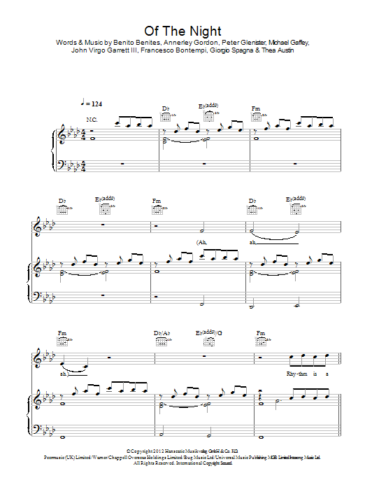 Download Bastille Of The Night Sheet Music