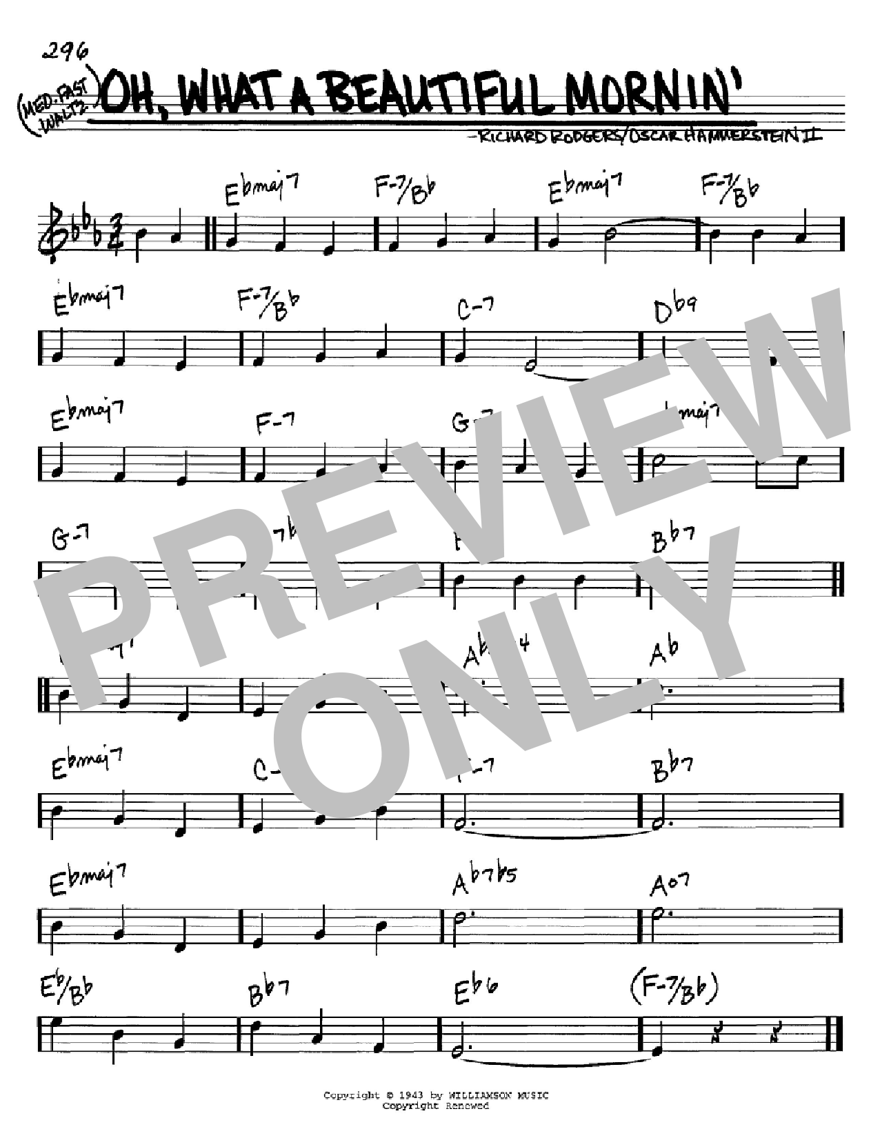 Download Rodgers & Hammerstein Oh, What A Beautiful Mornin' (from Okla Sheet Music
