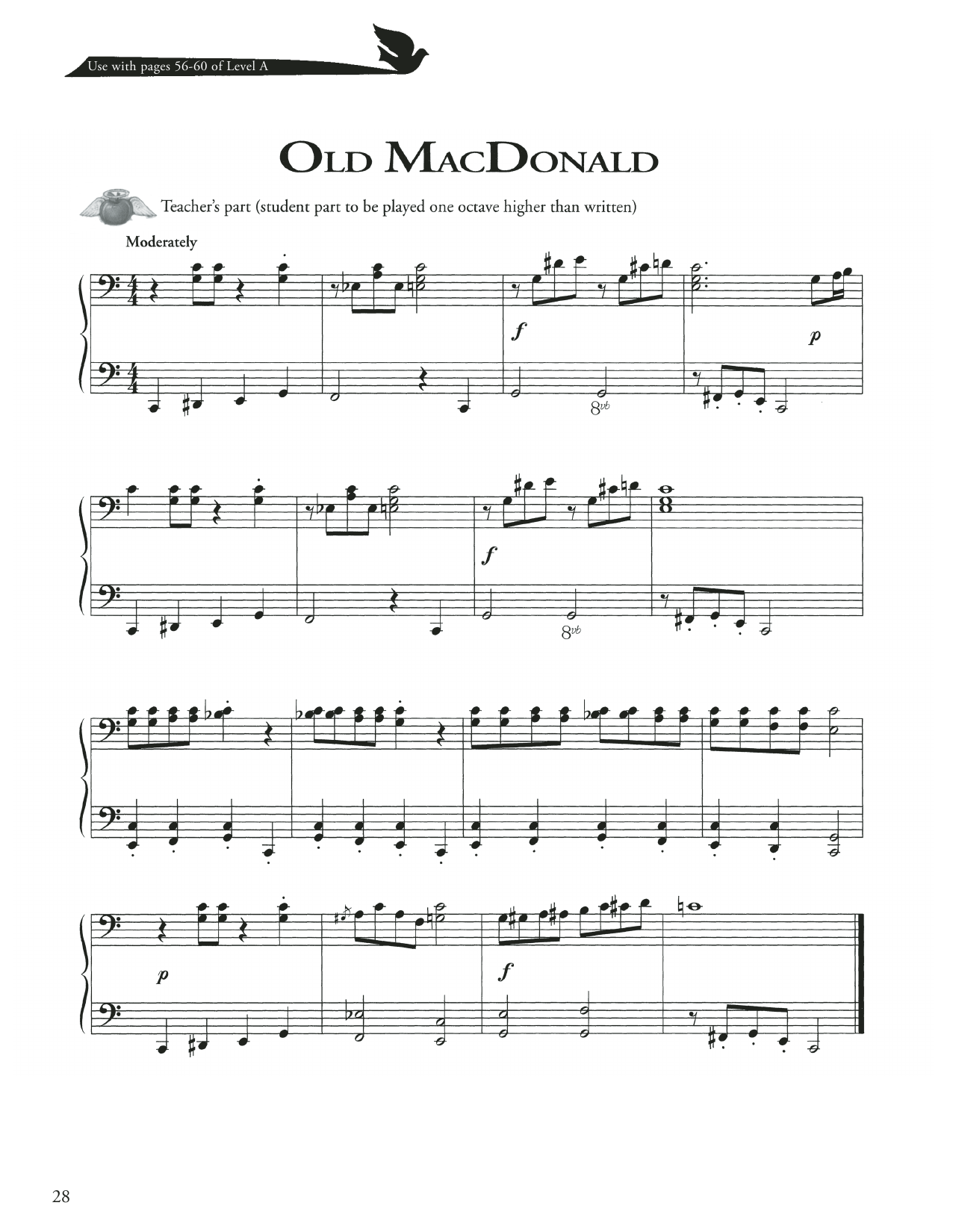 Download American Folk Song Old MacDonald Sheet Music