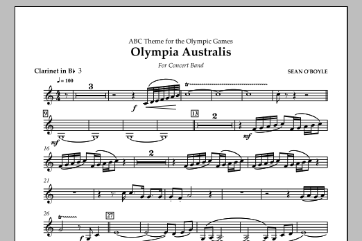 Download Sean O'Boyle Olympia Australis (Concert Band) - Bb C Sheet Music
