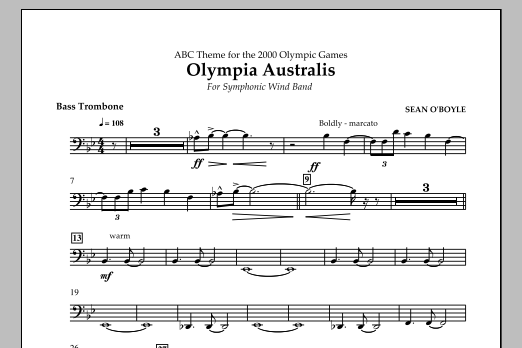 Download Sean O'Boyle Olympia Australis (Symphonic Wind Band) Sheet Music