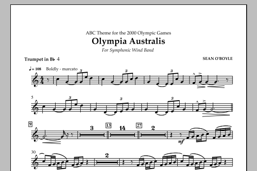 Download Sean O'Boyle Olympia Australis (Symphonic Wind Band) Sheet Music