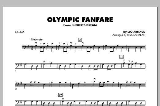 Download Paul Lavender Olympic Fanfare (Bugler's Dream) - Cell Sheet Music