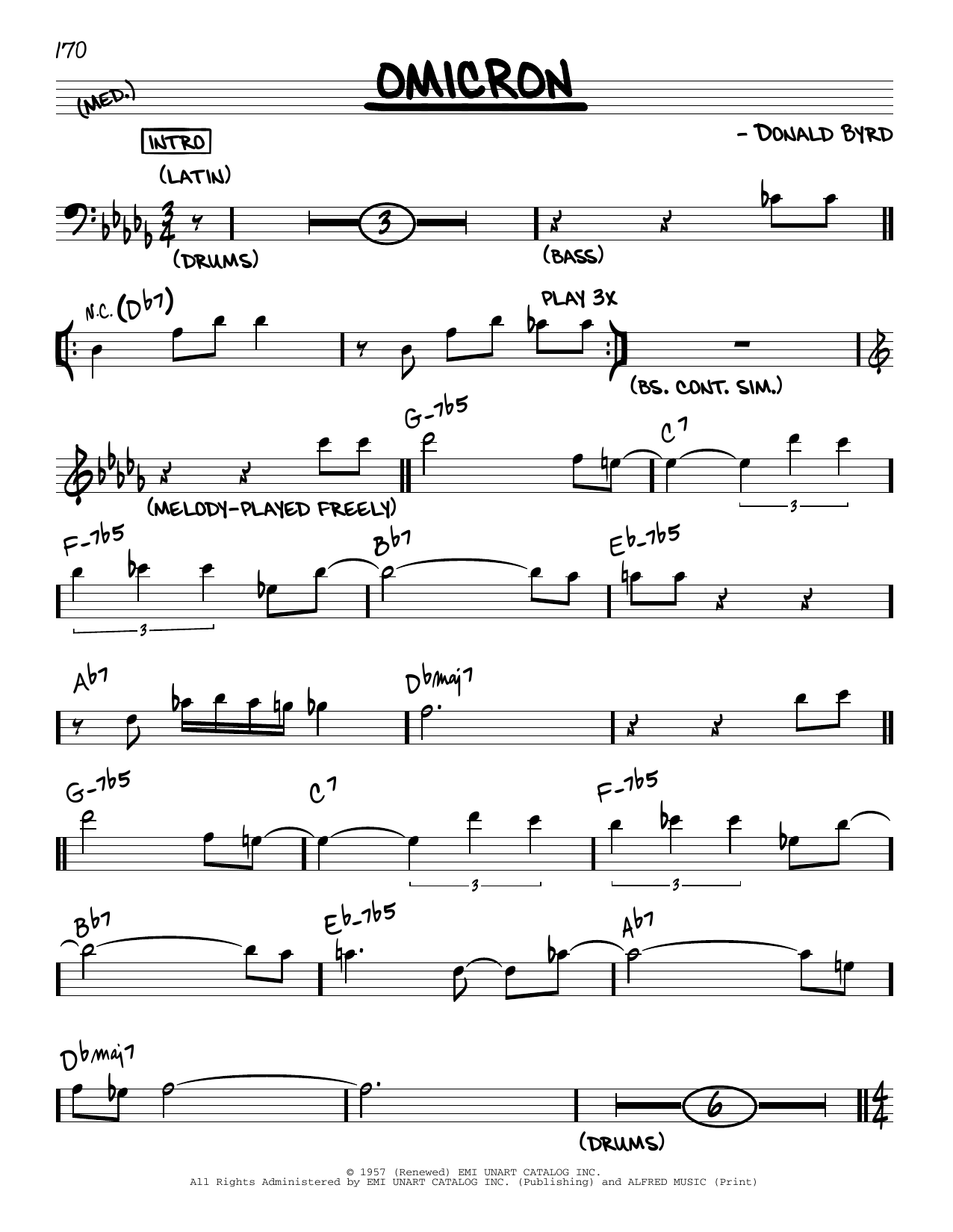 Download John Coltrane Omicron Sheet Music