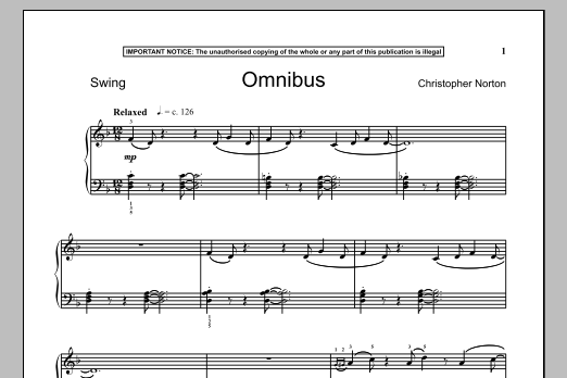 Download Christopher Norton Omnibus Sheet Music