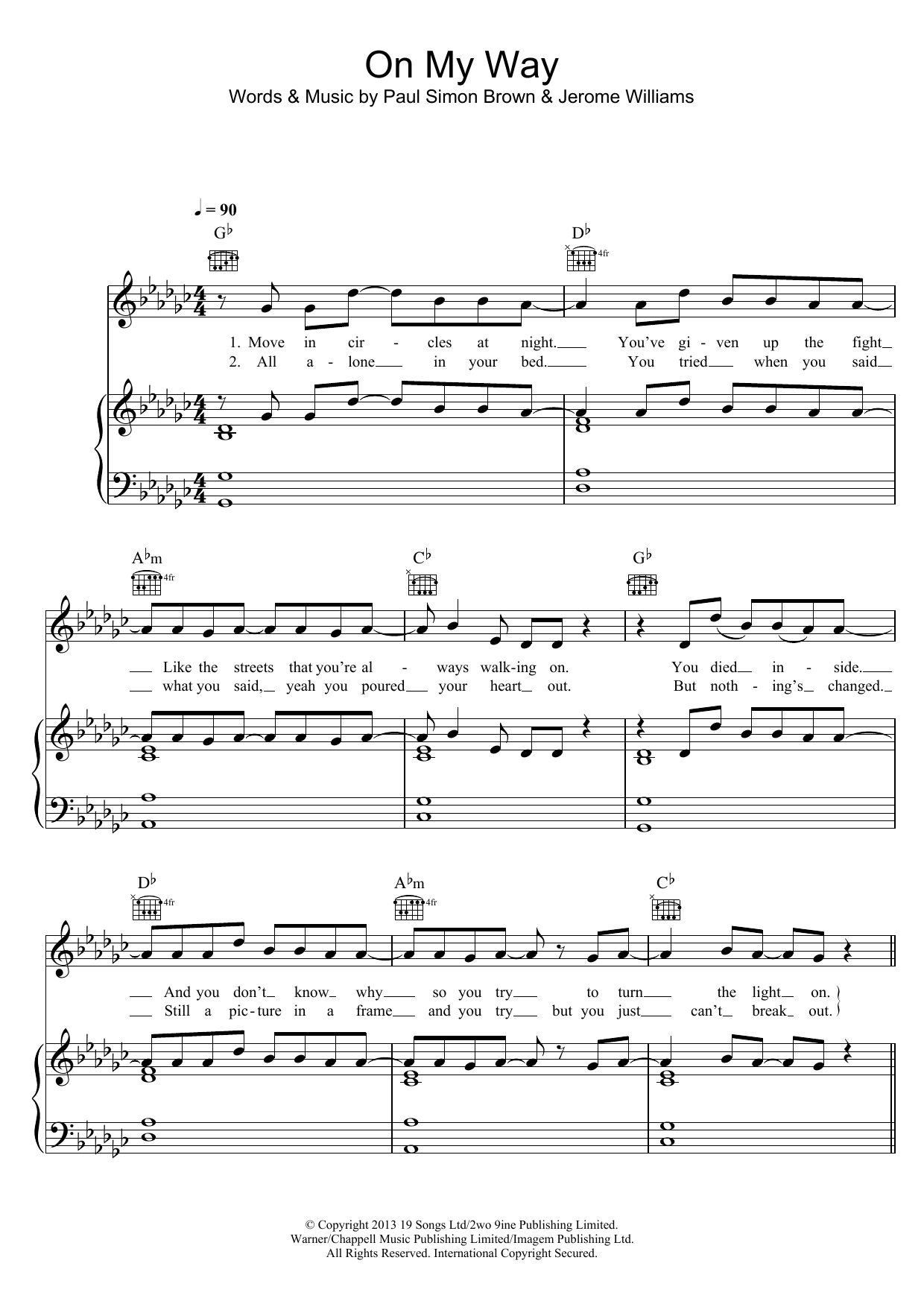 Download Charlie Brown On My Way Sheet Music