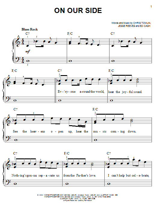 Download Chris Tomlin On Our Side Sheet Music