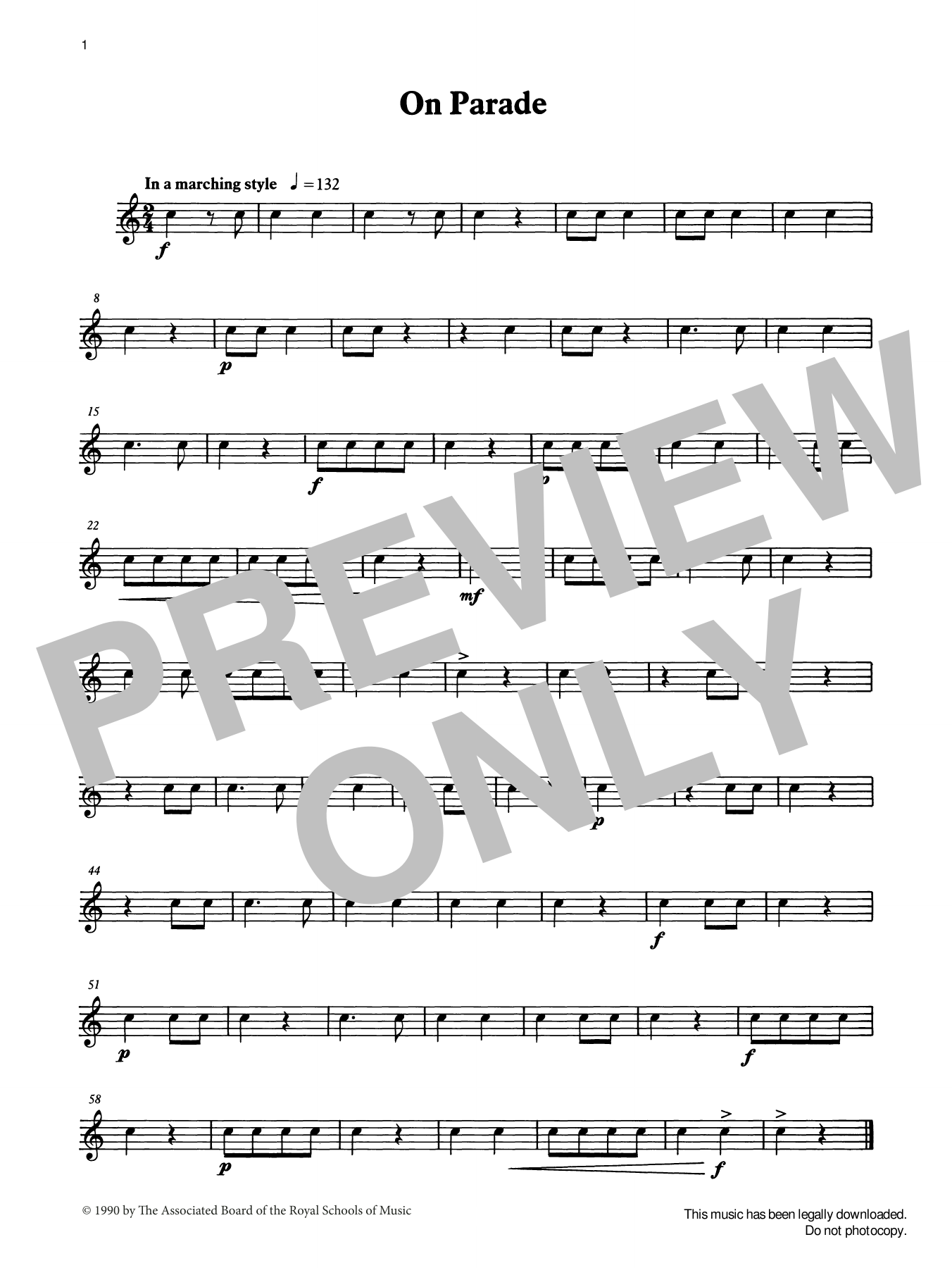 Download Ian Wright and Kevin Hathaway On Parade from Graded Music for Snare D Sheet Music