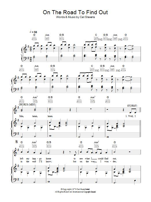 Download Cat Stevens On The Road To Find Out (from the music Sheet Music