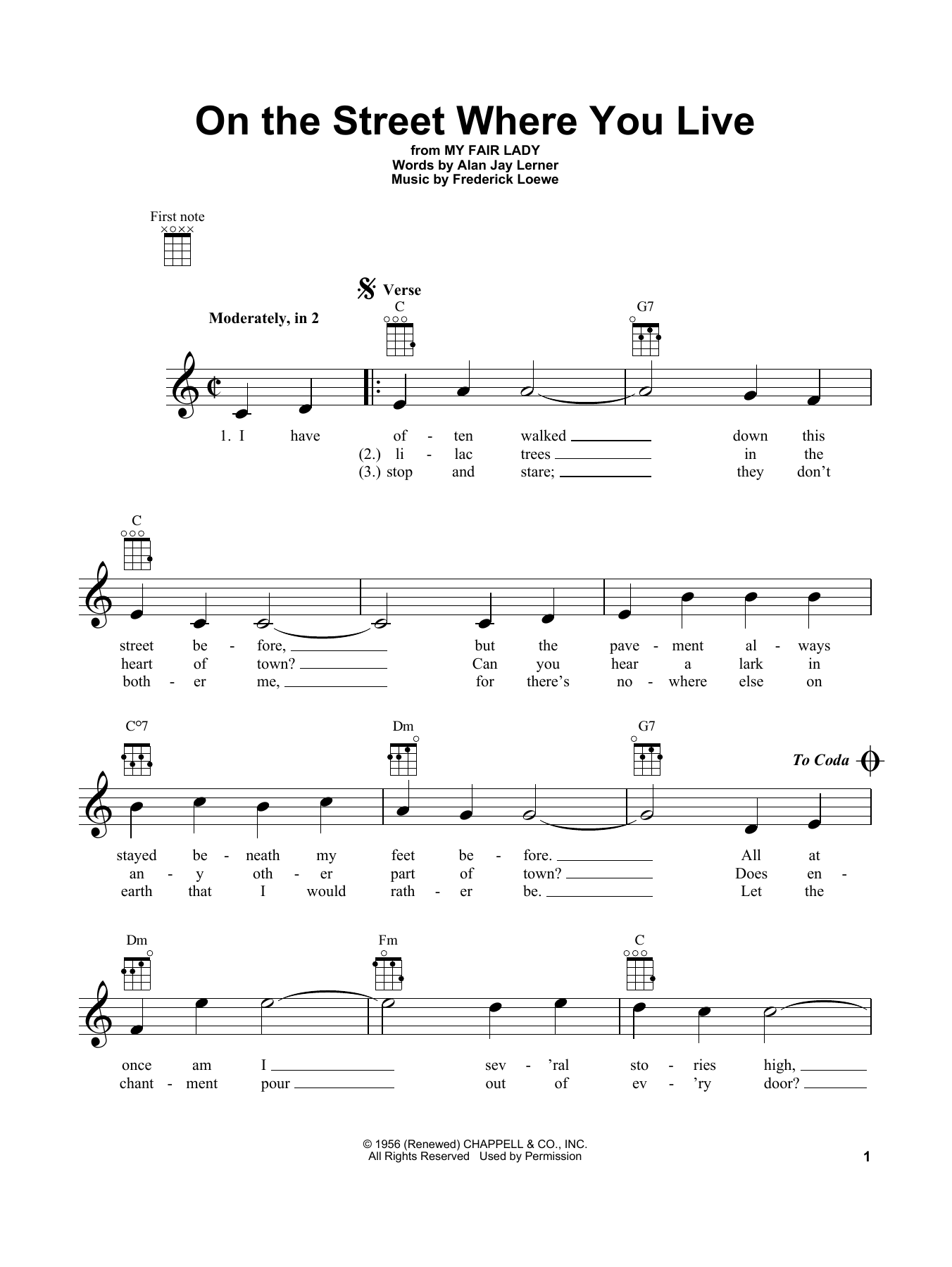 Download Dennis De Young On The Street Where You Live Sheet Music