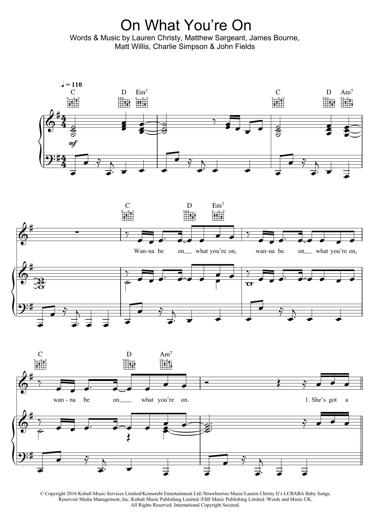 Download Busted On What You're On Sheet Music