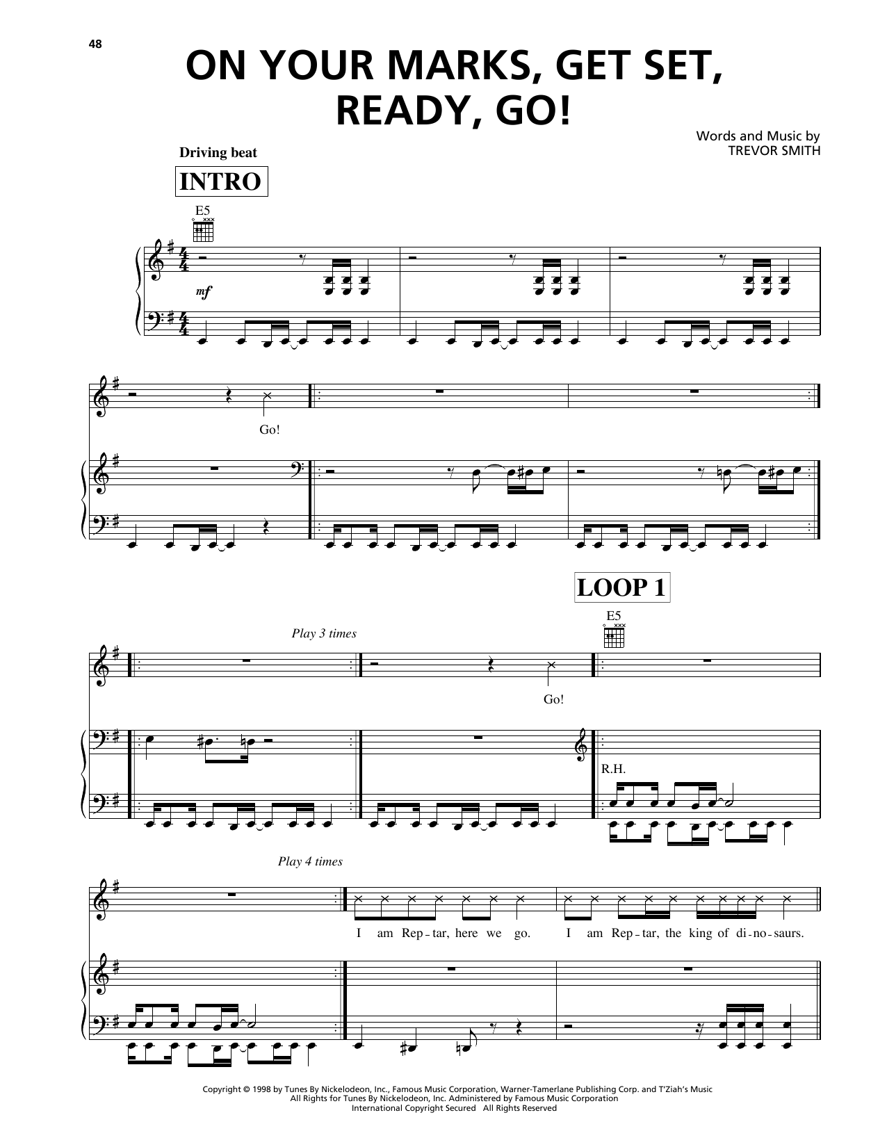 Download Busta Rhymes On Your Marks, Get Set, Ready, Go! (fro Sheet Music