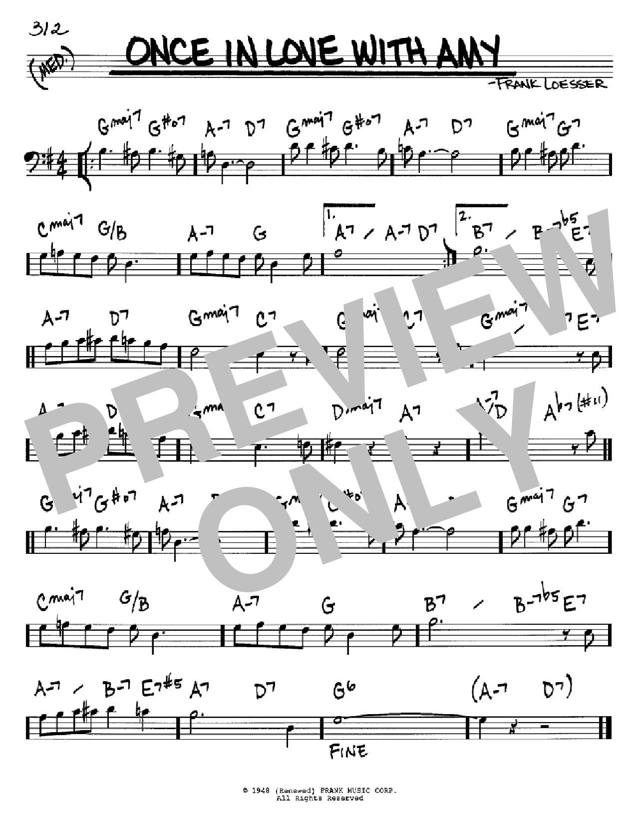 Download Frank Loesser Once In Love With Amy Sheet Music
