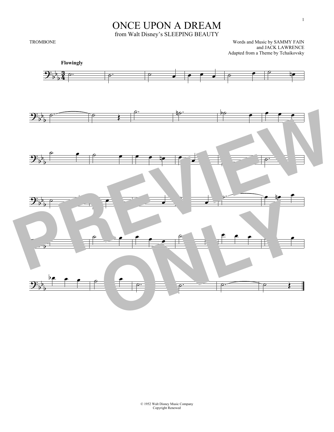 Download Sammy Fain Once Upon A Dream Sheet Music
