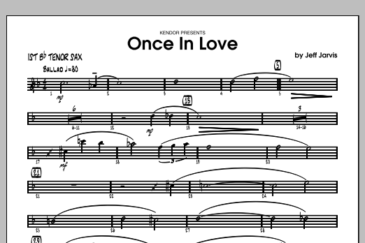 Download Jarvis Once In Love - Tenor Sax 1 Sheet Music