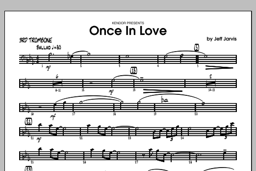 Download Jarvis Once In Love - Trombone 3 Sheet Music