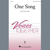 Download or print One Song Sheet Music Printable PDF 6-page score for Concert / arranged Choir SKU: 1381087.