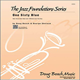 Download or print One Sixty Blue - Drums Sheet Music Printable PDF 2-page score for Jazz / arranged Jazz Ensemble SKU: 325776.