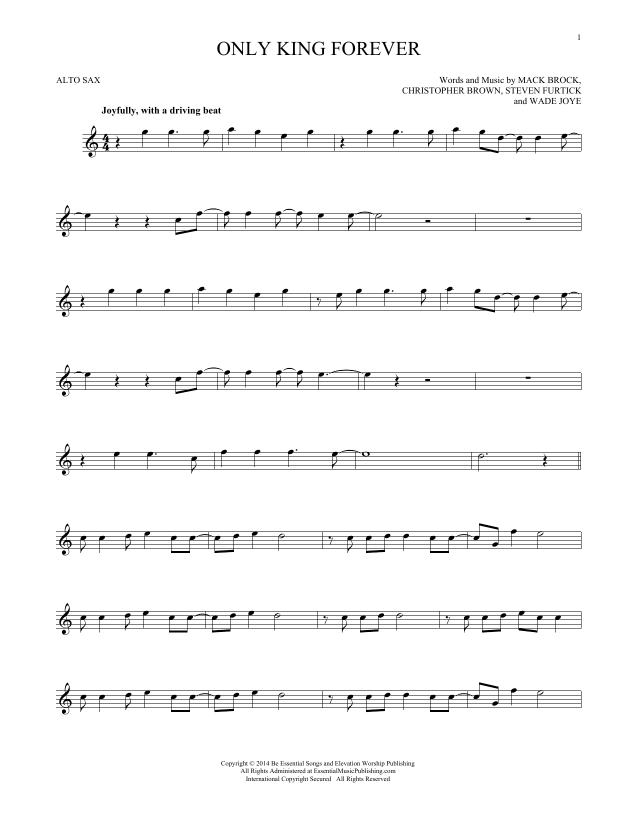 7eventh Time Down Only King Forever sheet music notes printable PDF score