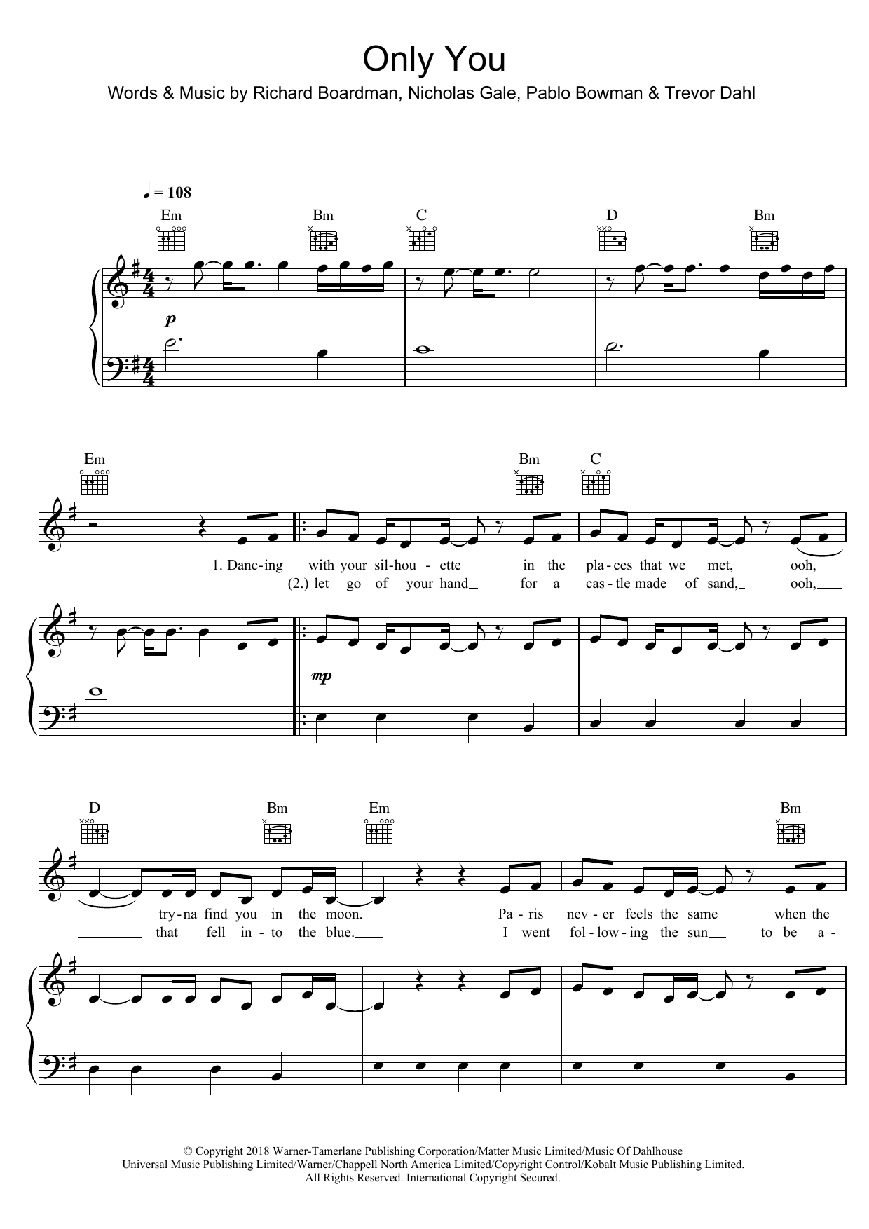 Download Little Mix Only You Sheet Music