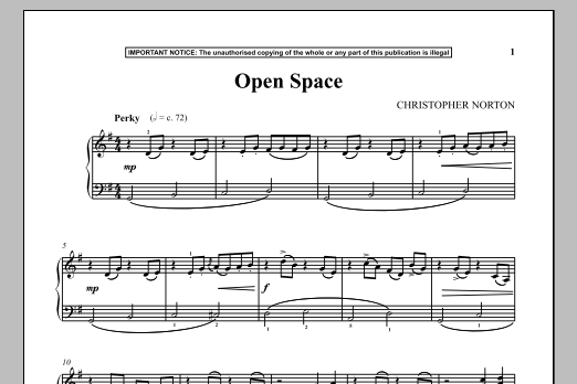 Download Christopher Norton Open Space Sheet Music