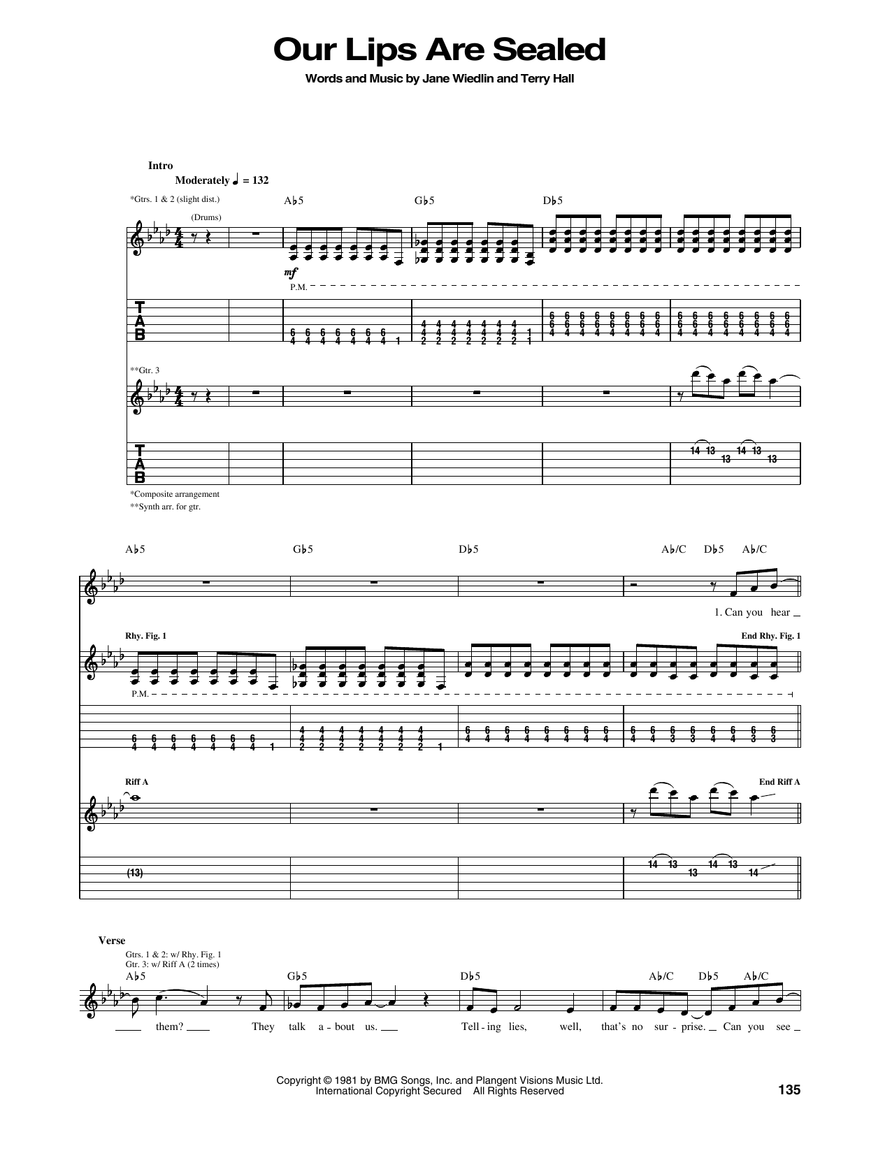 Download Go-Go'S Our Lips Are Sealed Sheet Music