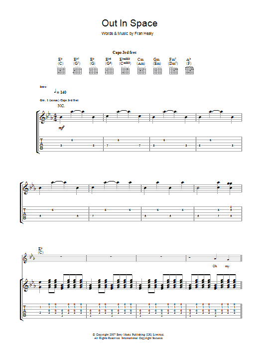 Download Travis Out In Space Sheet Music