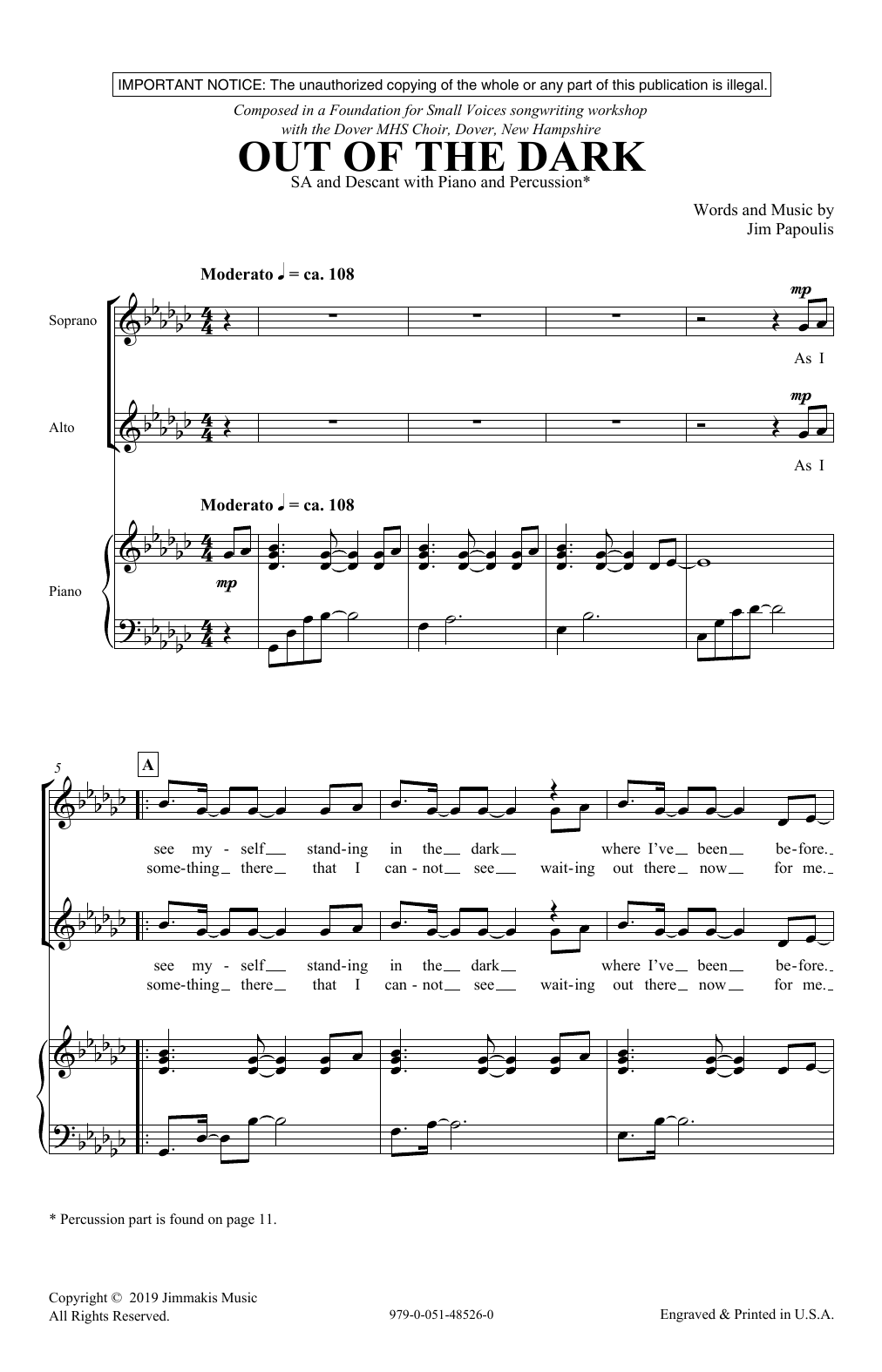 Download Jim Papoulis Out Of The Dark Sheet Music