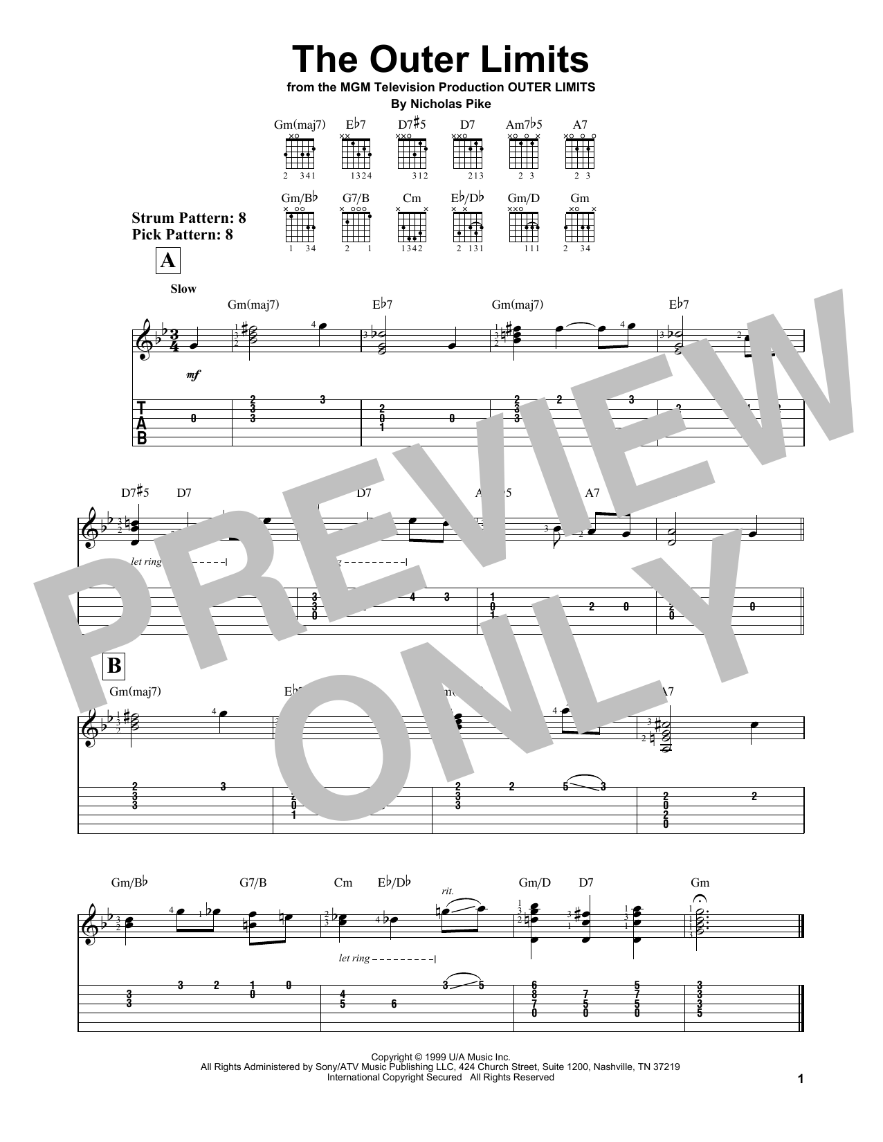 Download Nicholas Pike Outer Limits Sheet Music
