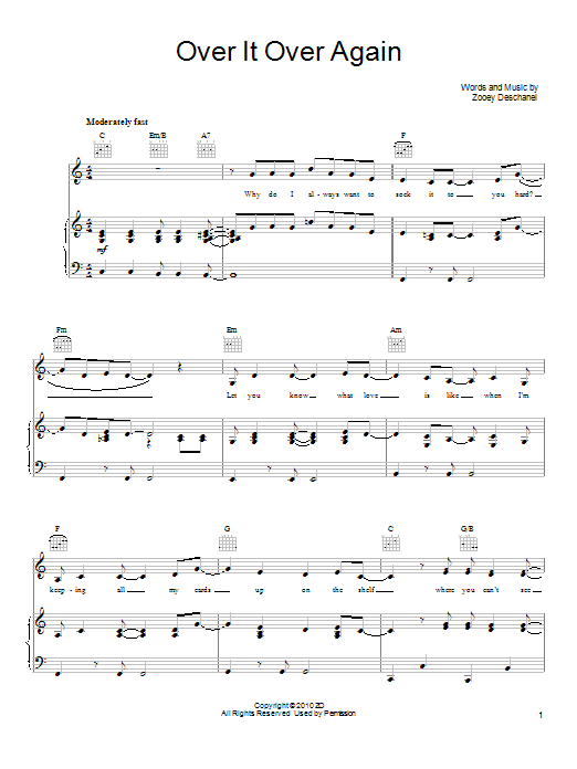 Download She & Him Over It Over Again Sheet Music