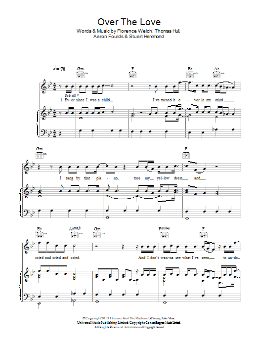 Download Florence And The Machine Over The Love Sheet Music