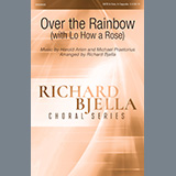 Download or print Over The Rainbow (with Lo How a Rose) (arr. Richard Bjella) Sheet Music Printable PDF 5-page score for Standards / arranged SATB Choir SKU: 1194338.