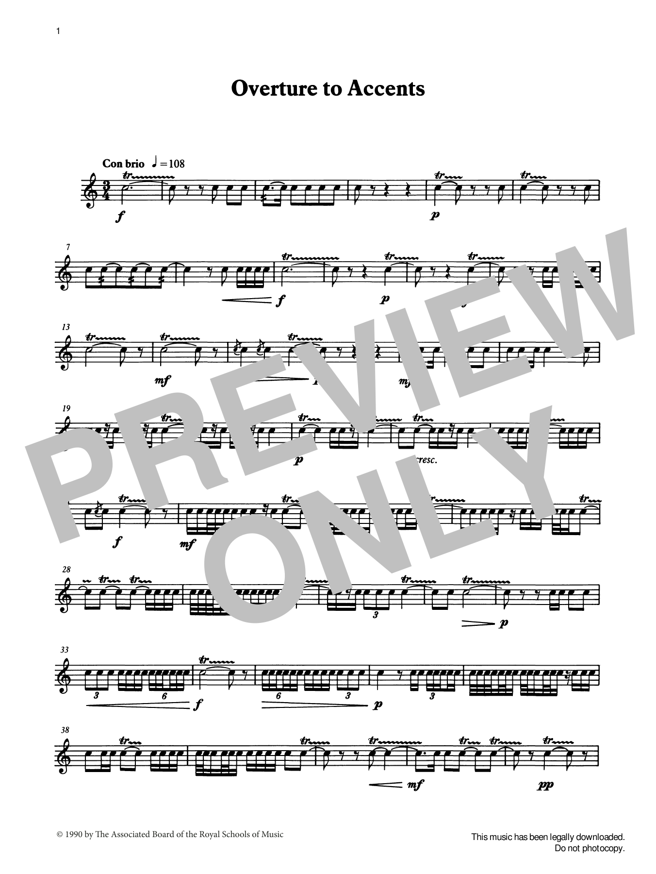 Download Ian Wright and Kevin Hathaway Overture to Accents from Graded Music f Sheet Music