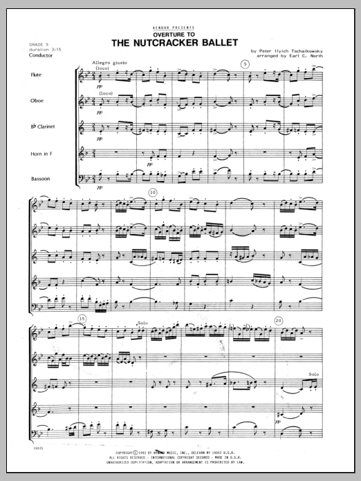 Download North Overture To The Nutcracker Ballet - Ful Sheet Music