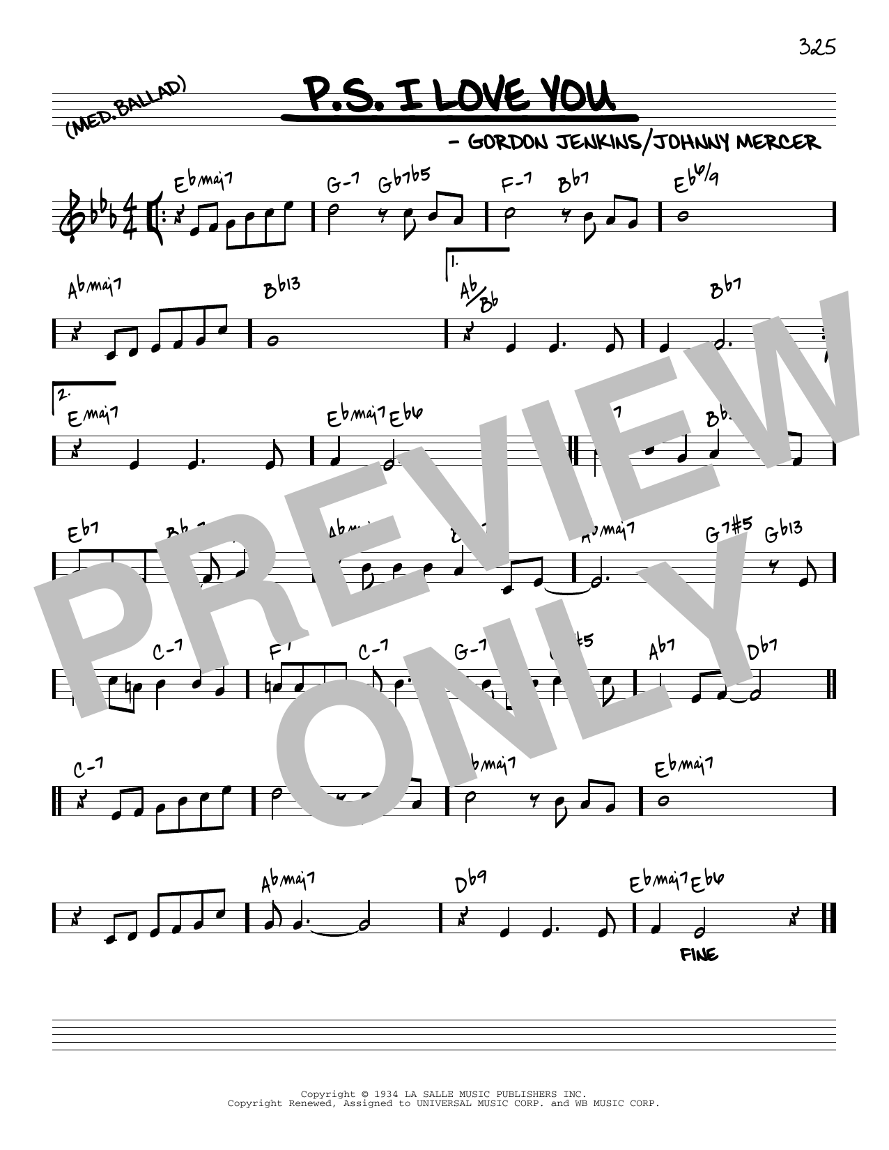 Download The Hilltoppers P.S. I Love You [Reharmonized version] Sheet Music