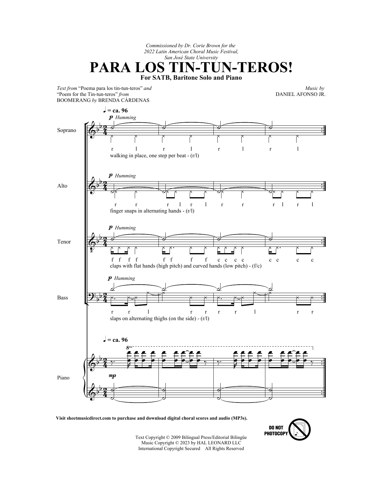 Download Daniel Afonso Para los tin-tun-teros! Sheet Music