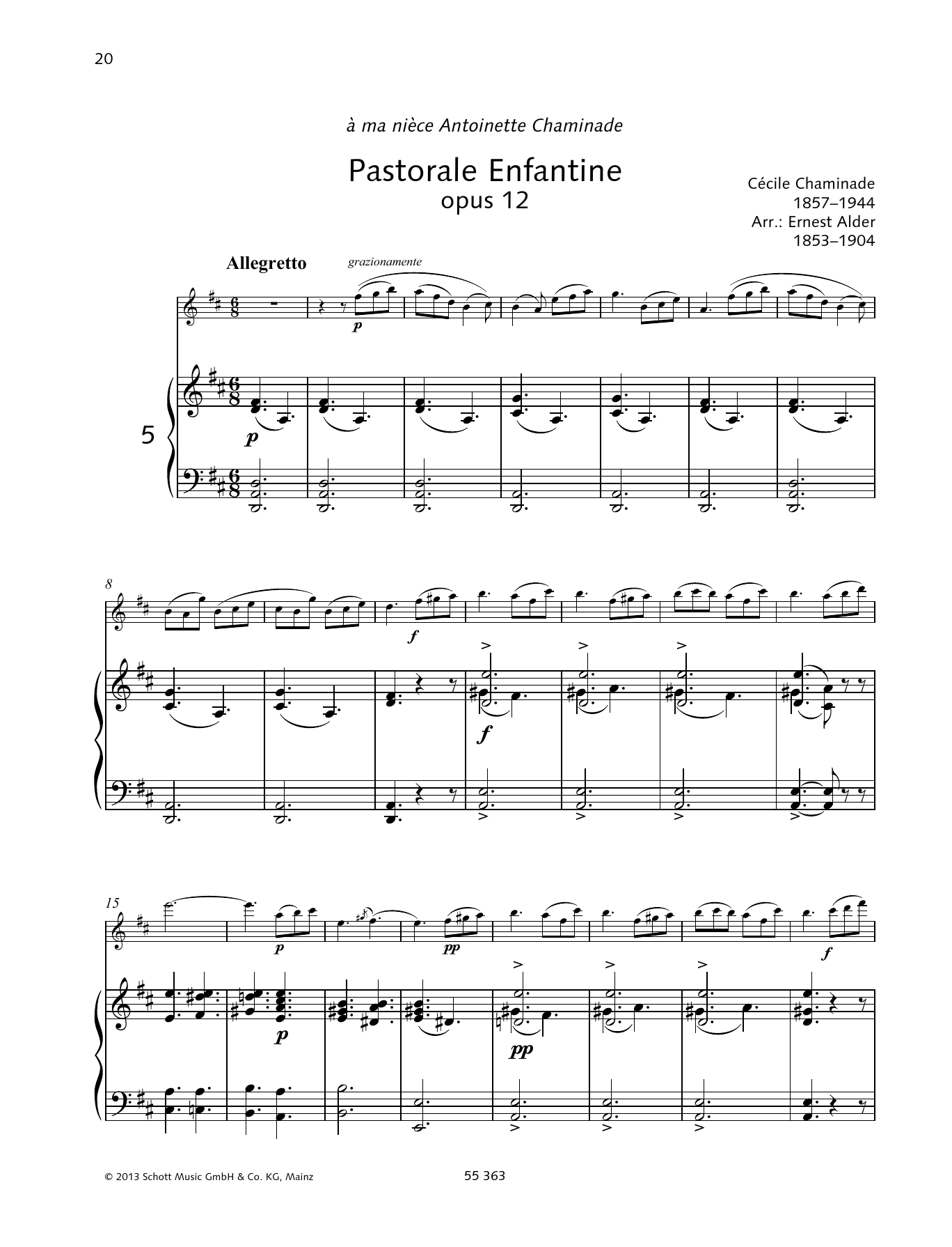 Download Cécile Chaminade Pastorale Enfantine Sheet Music