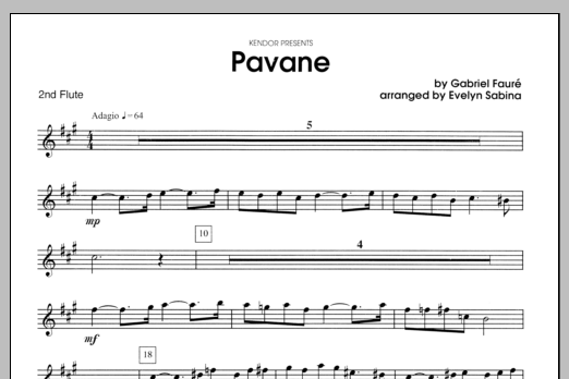 Download Evelyn Sabina Pavane - Flute 2 Sheet Music