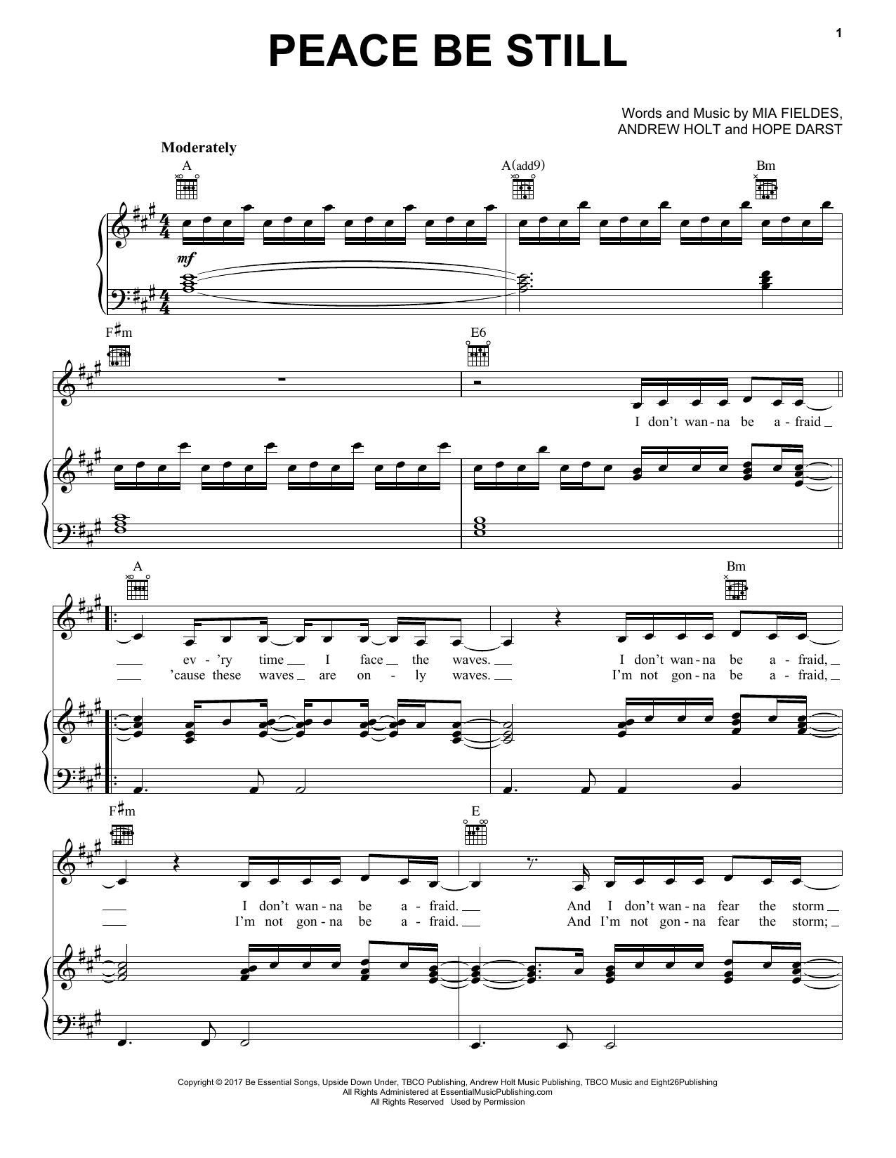 Download Hope Darst Peace Be Still Sheet Music