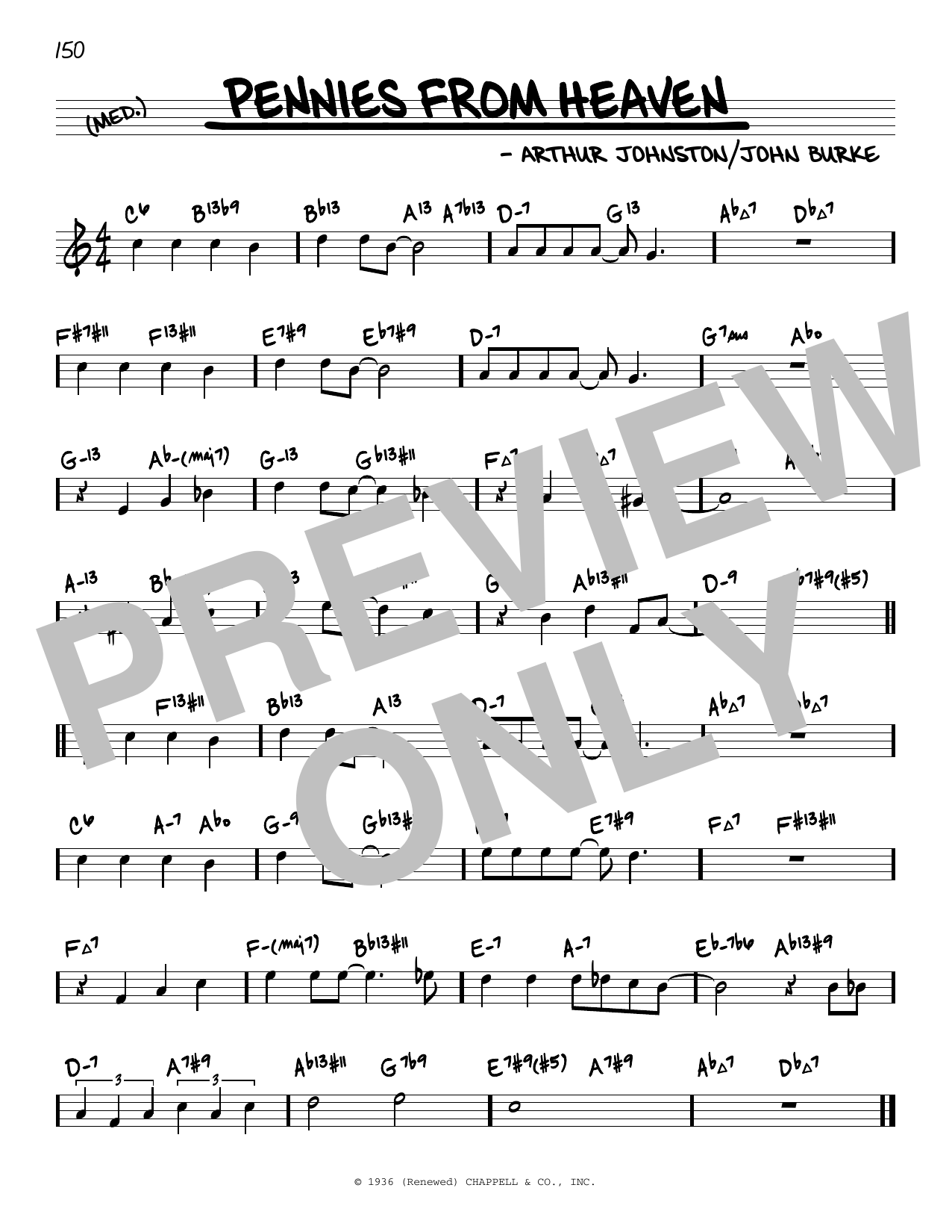 Download Bing Crosby Pennies From Heaven (arr. David Hazelti Sheet Music
