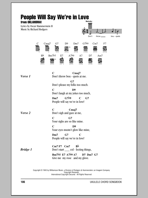 Download Oscar Hammerstein II People Will Say We're In Love (from Okl Sheet Music