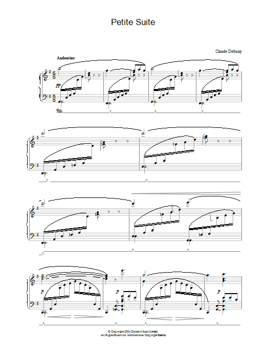 Download Claude Debussy Petite Suite Sheet Music